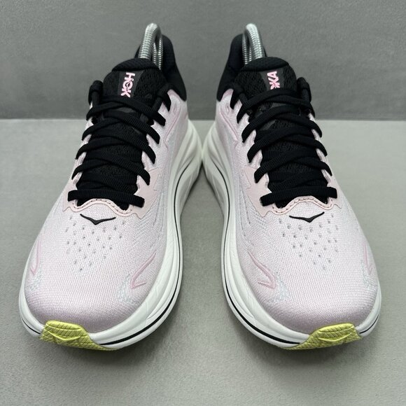Womens Size 7 (B) Hoka One One Clifton 10 Shoes Pink Black Athletic Running - Picture 2 of 8